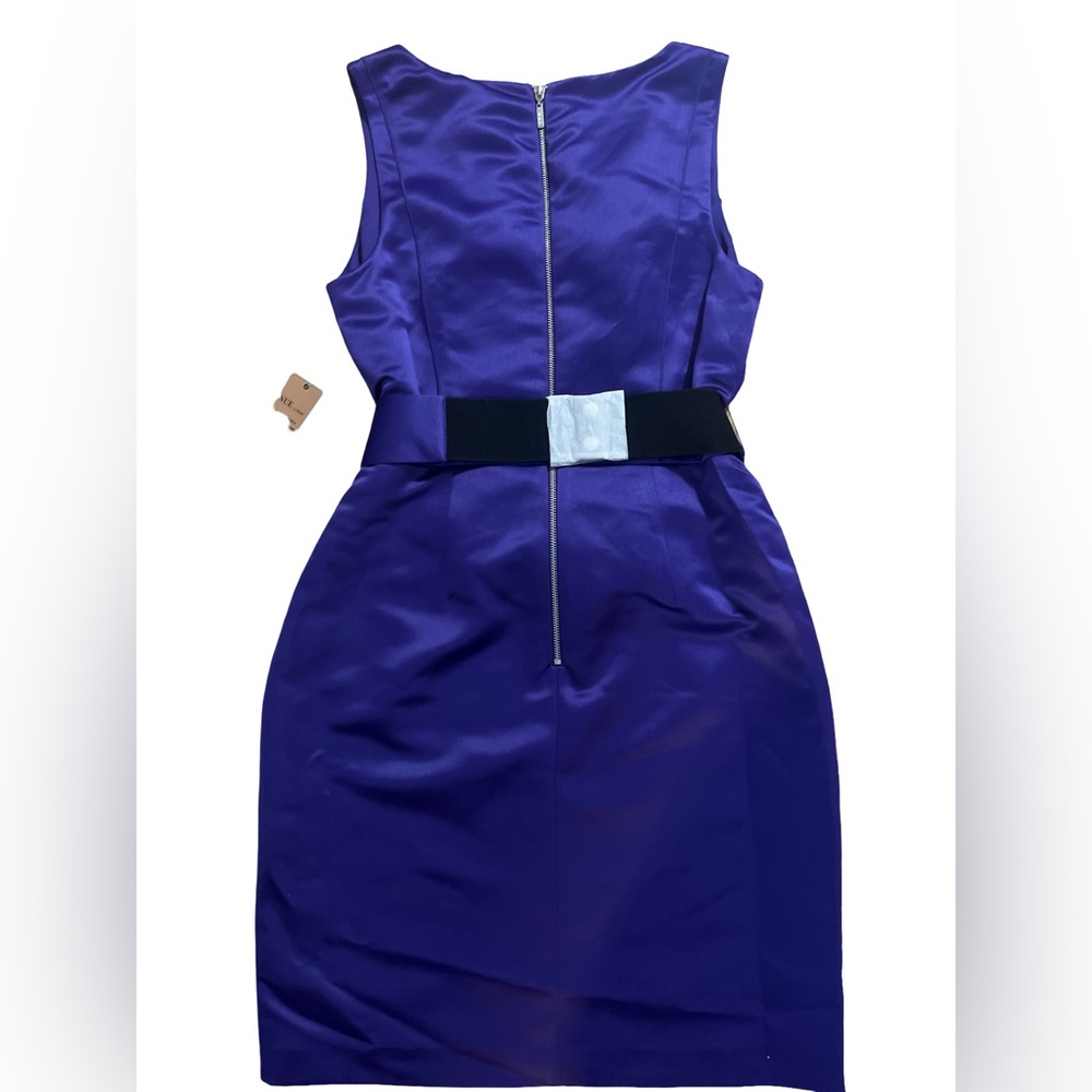 Nue by Shani sold at Nordstrom NWT Plum Cocktail Dress with Bow Detail Size 10 - Picture 6 of 13